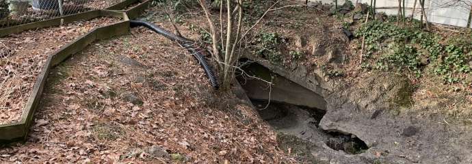 Concrete Pipe on Sweetbriar Drive