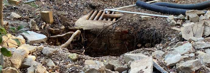 sink hole on Glenwood Avenue