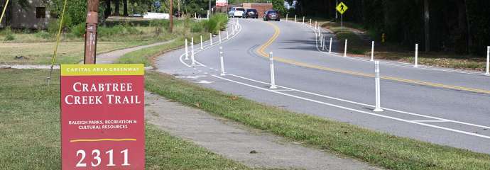 Crabtree Blvd Greenway Trailhead