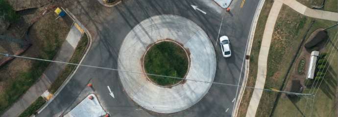 roundabout on blue ridge