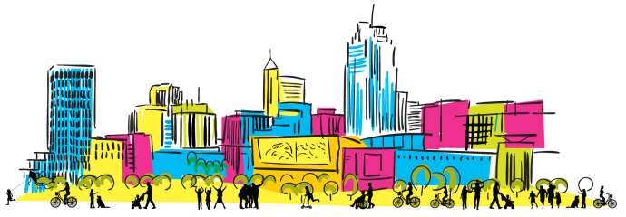 'downtown for all' web banner