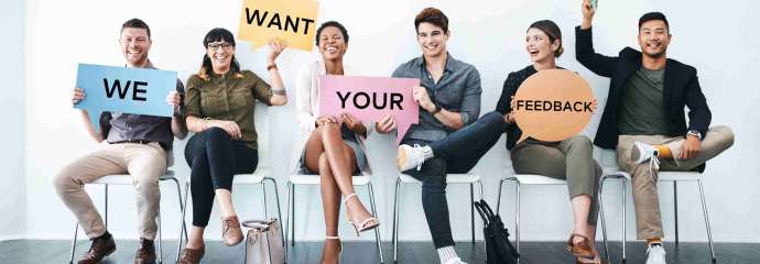 we want your feedback