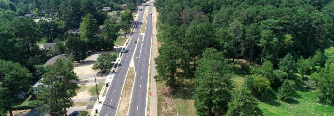 atlantic avenue drone view