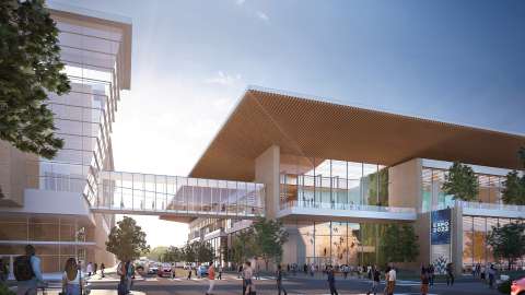 A rendering of Raleigh's Convention Center expansion