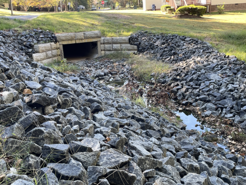Completed construction of Sierra Drive Stormwater Pipe