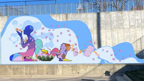 Photo of proposed Asian Joy mural