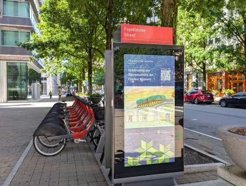 Fayetteville Street art frame