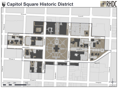 Capitol Square National Register of Historic Places Map