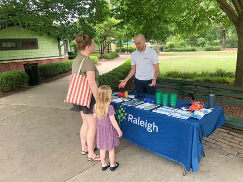 Vision Zero staff at Pullen Park