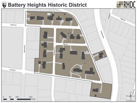 Battery Heights Historic District Map