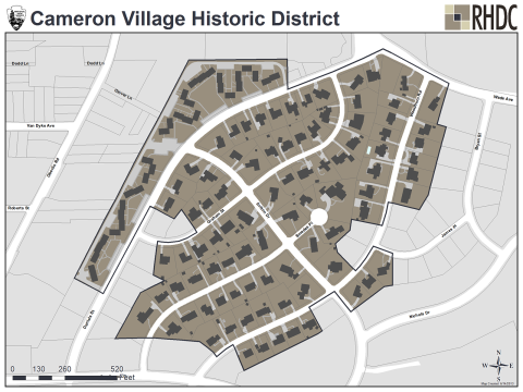 Cameron Village Historic District Map