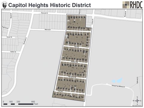 Capitol Heights Historic District Map