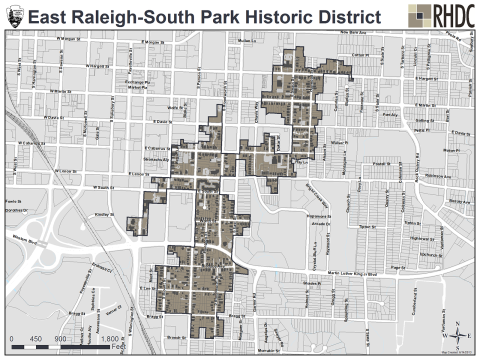 East Raleigh South Park Historic District Map