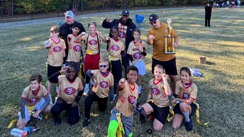 kids that are winners for flag football