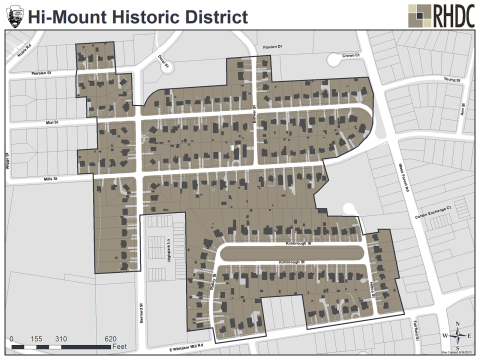 Hi-Mount Historic District Map