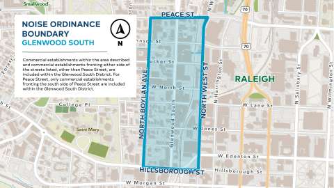 map of glenwood south hospitality district boundaries
