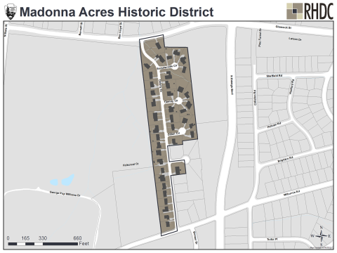 Madonna Acres Historic District Map