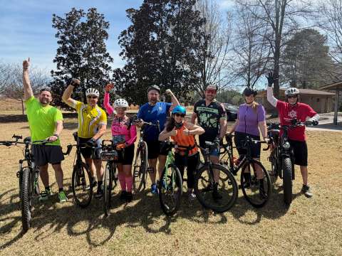 Bikers at Anderson Point Park