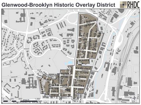 Glenwood-Brooklyn Historic District Map