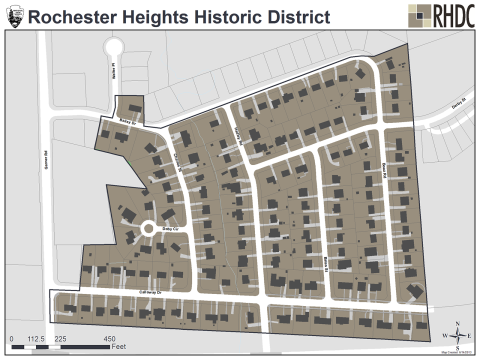 Rochester Heights Historic District Map