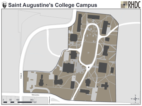 St. Augustine's College Campus Historic District Map