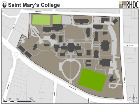 St. Mary's College Historic District Map
