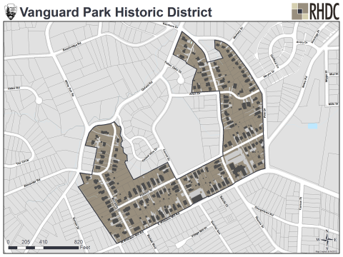 Vanguard Park Historic District Map