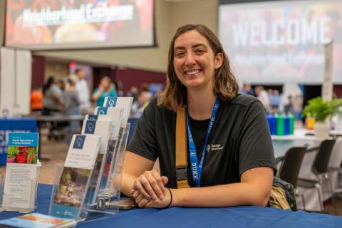 Vendor of Expo at Table