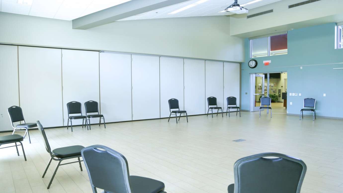 A second large open room used for various classes and programs 
