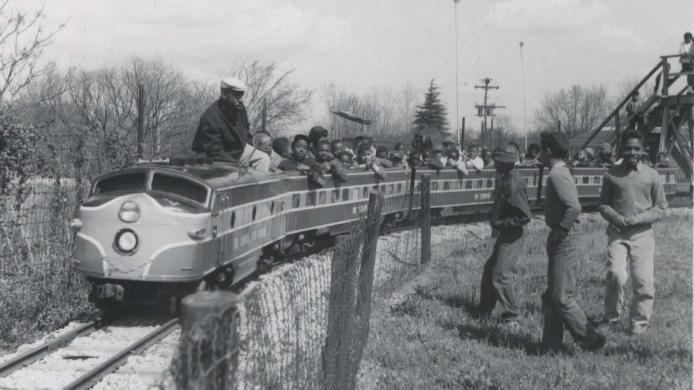Historic image of John Chavis train