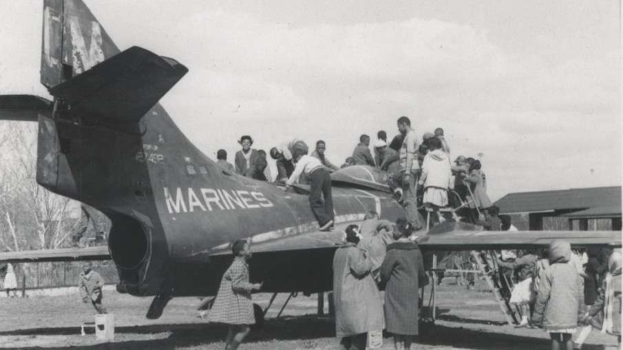 Historic image of Cougar plane at Chavis