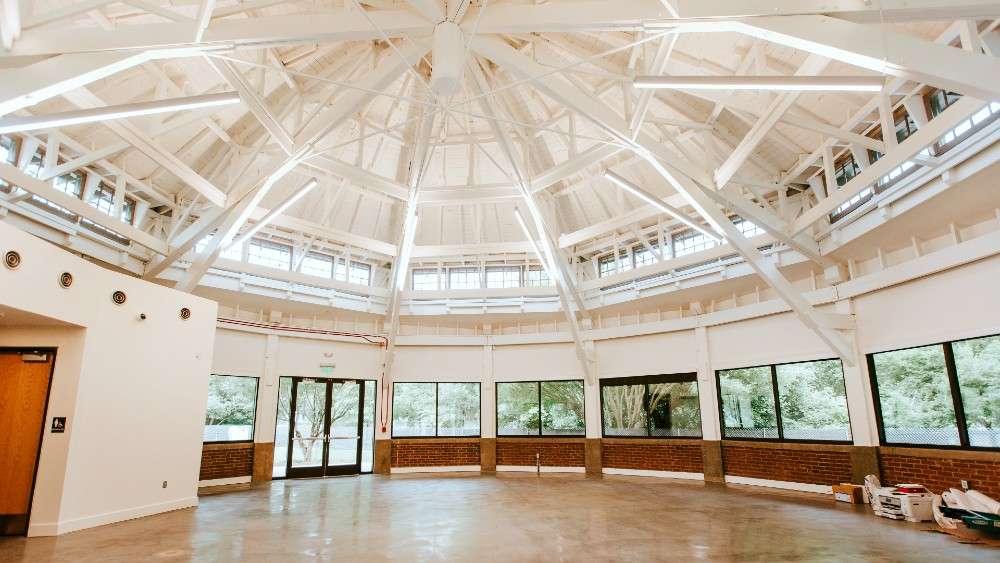 Interior of historic carousel house