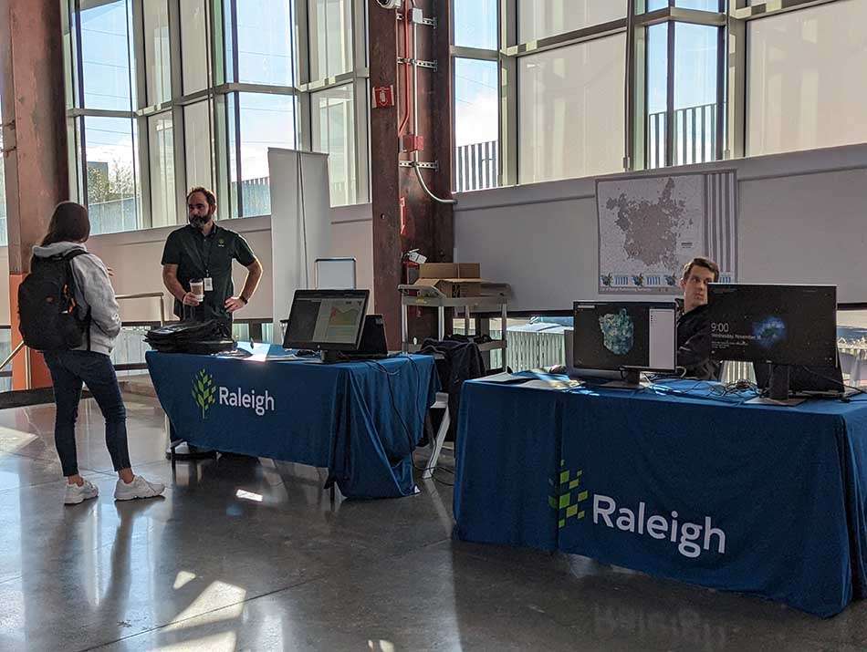 Cit of Raleigh tables at 2022 GIS Day event 