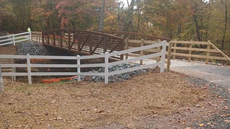 updated bridge on trail