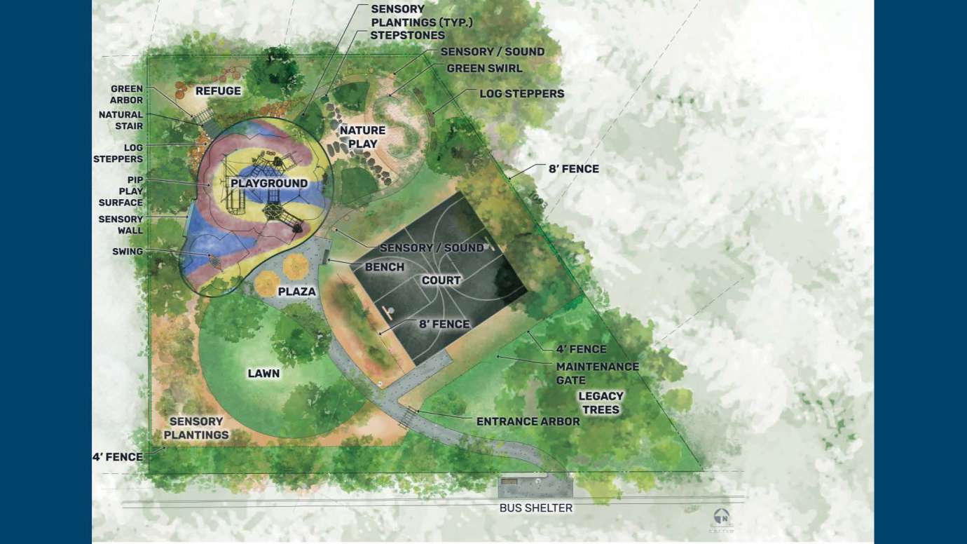 A rendering of Caraleigh Park Improvements - Concept View A