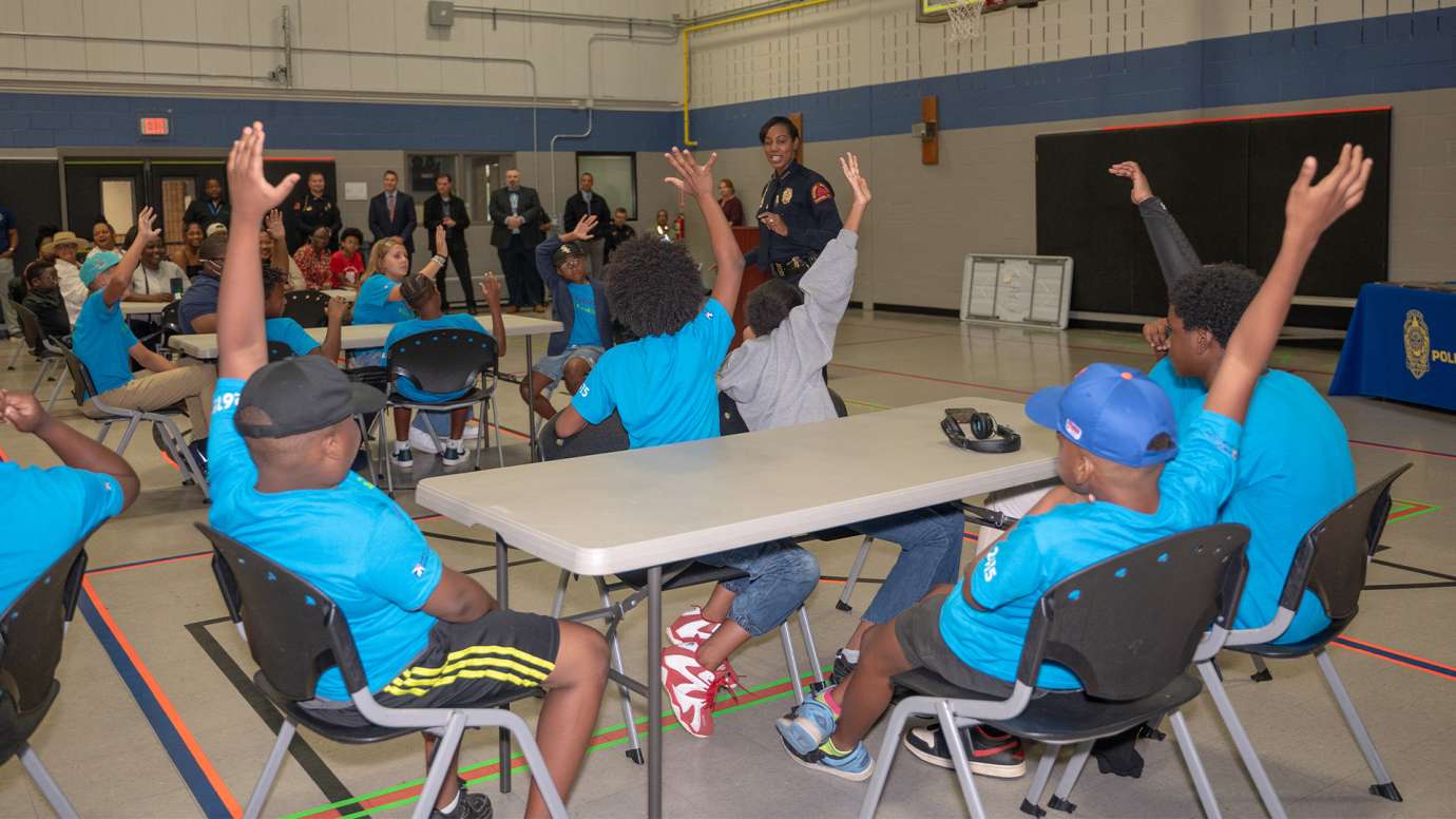 police boys baseball participants 