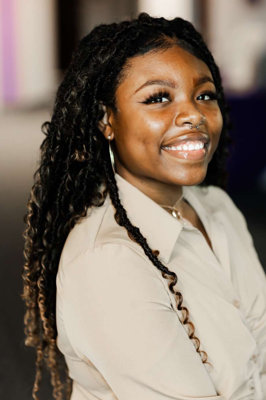 Young Black woman poses for portrait