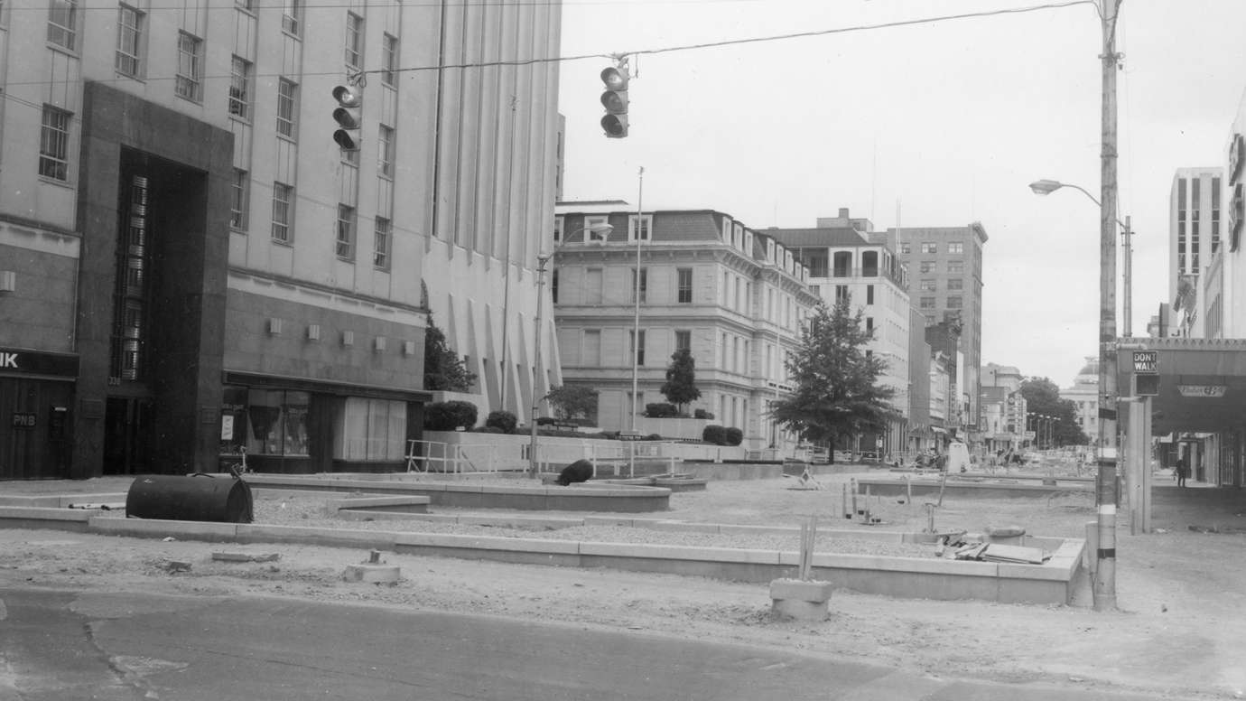 Fayetteville Street Mall Construction 1976