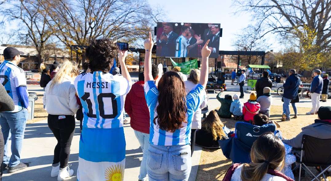 messi fan at moore square