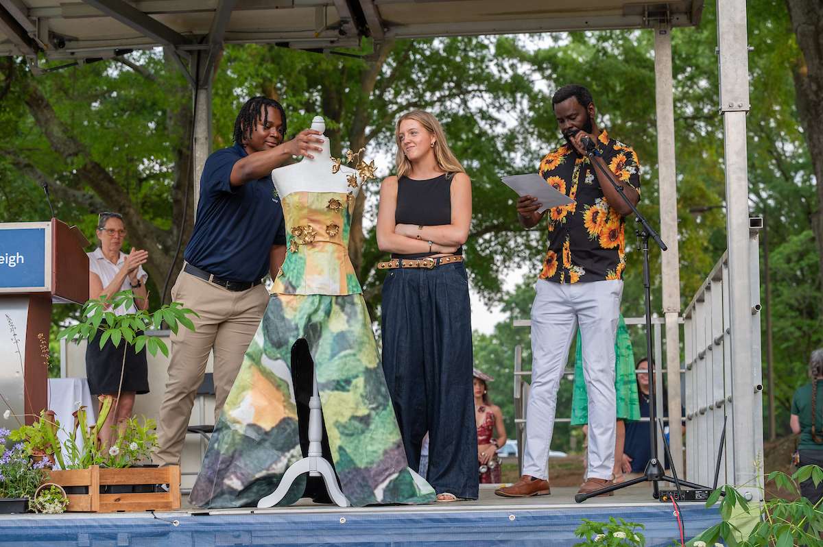 Trashion fashion winners honored for their creativity.