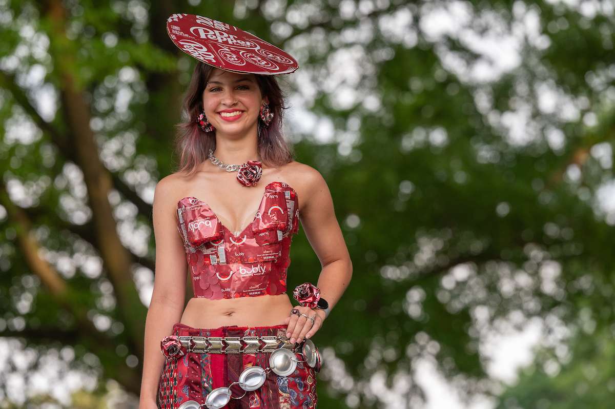 Trashion fashion winners honored for their creativity.