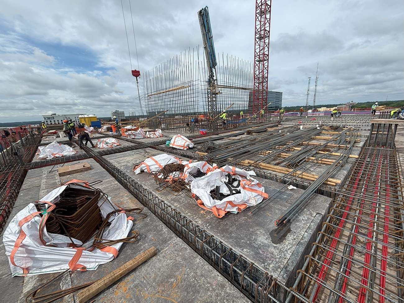 View from the top of the new City Hall as of June 2025