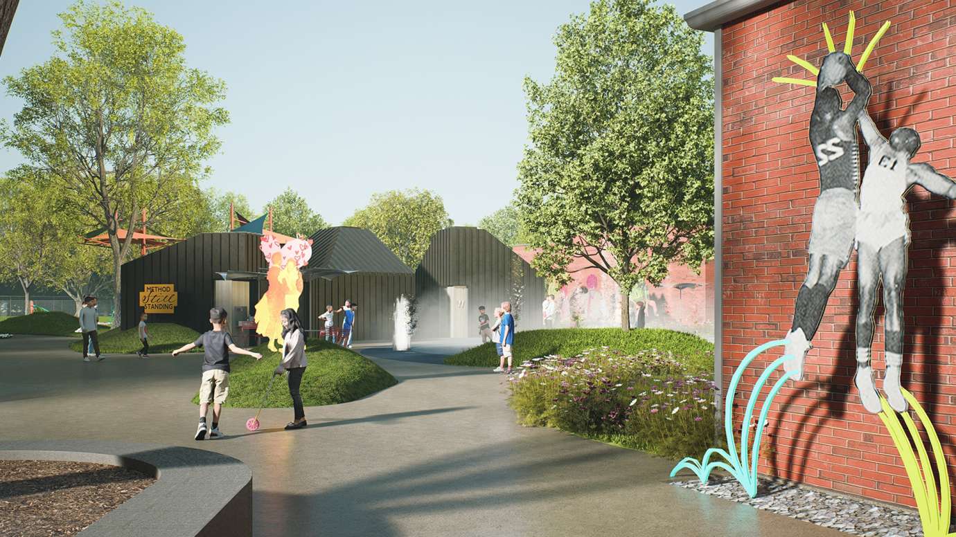 Concept art for Method Community Park