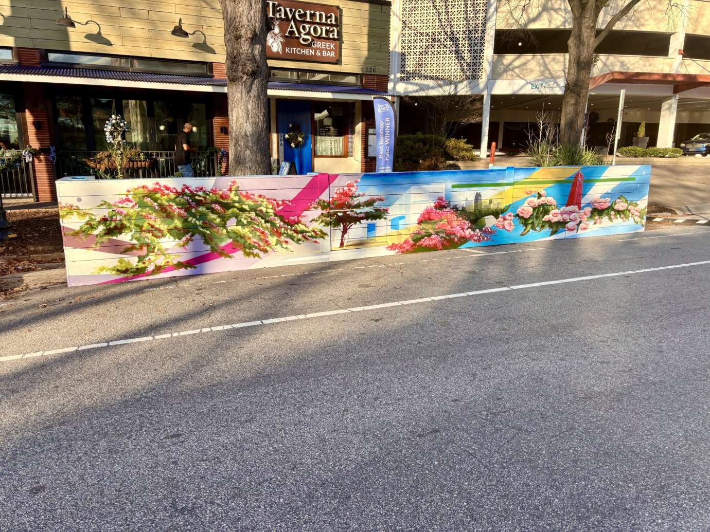 Mural on streetery