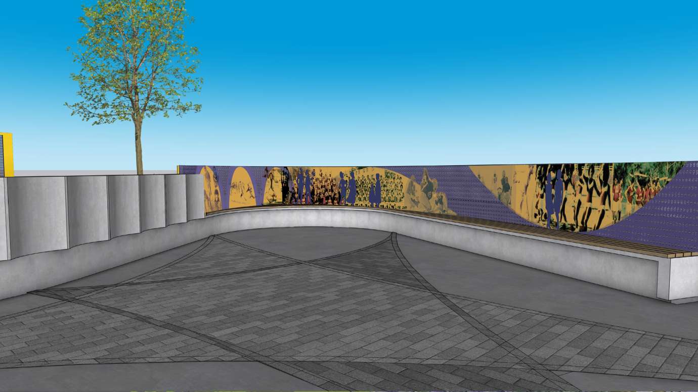 Concept art for Chavis Park
