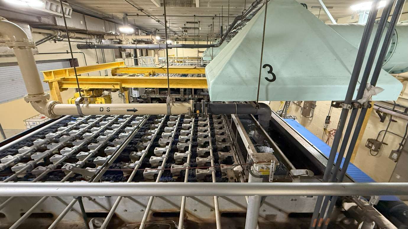 Wastewater plant machinery