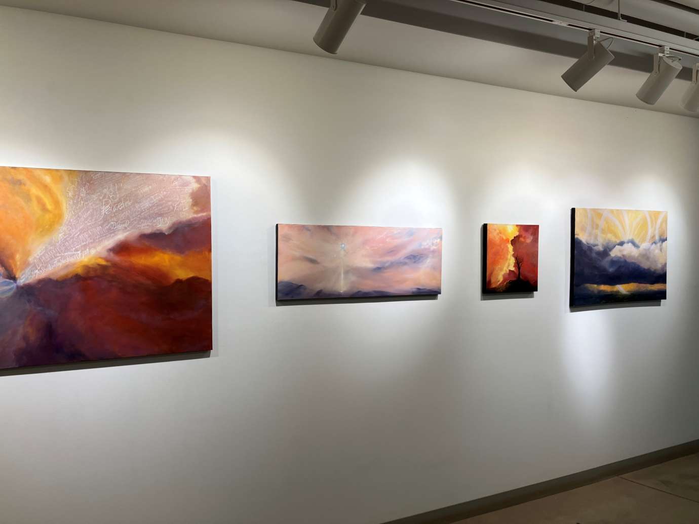 Gallery with artworks hung on the wall at Pullen Arts Center