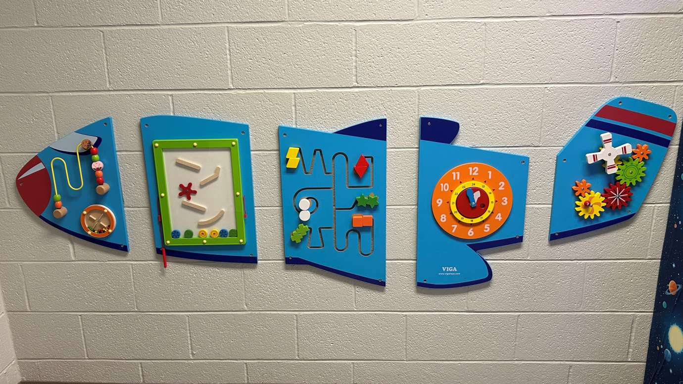 Sensory Friendly Feature at Biltmore Hills - Airplane Activity Wall
