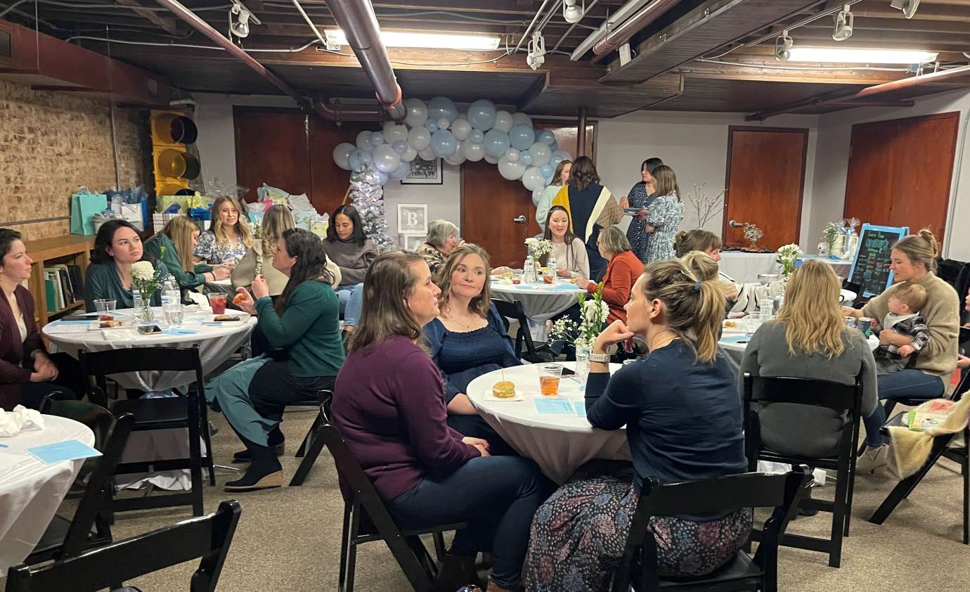 people at a baby shower