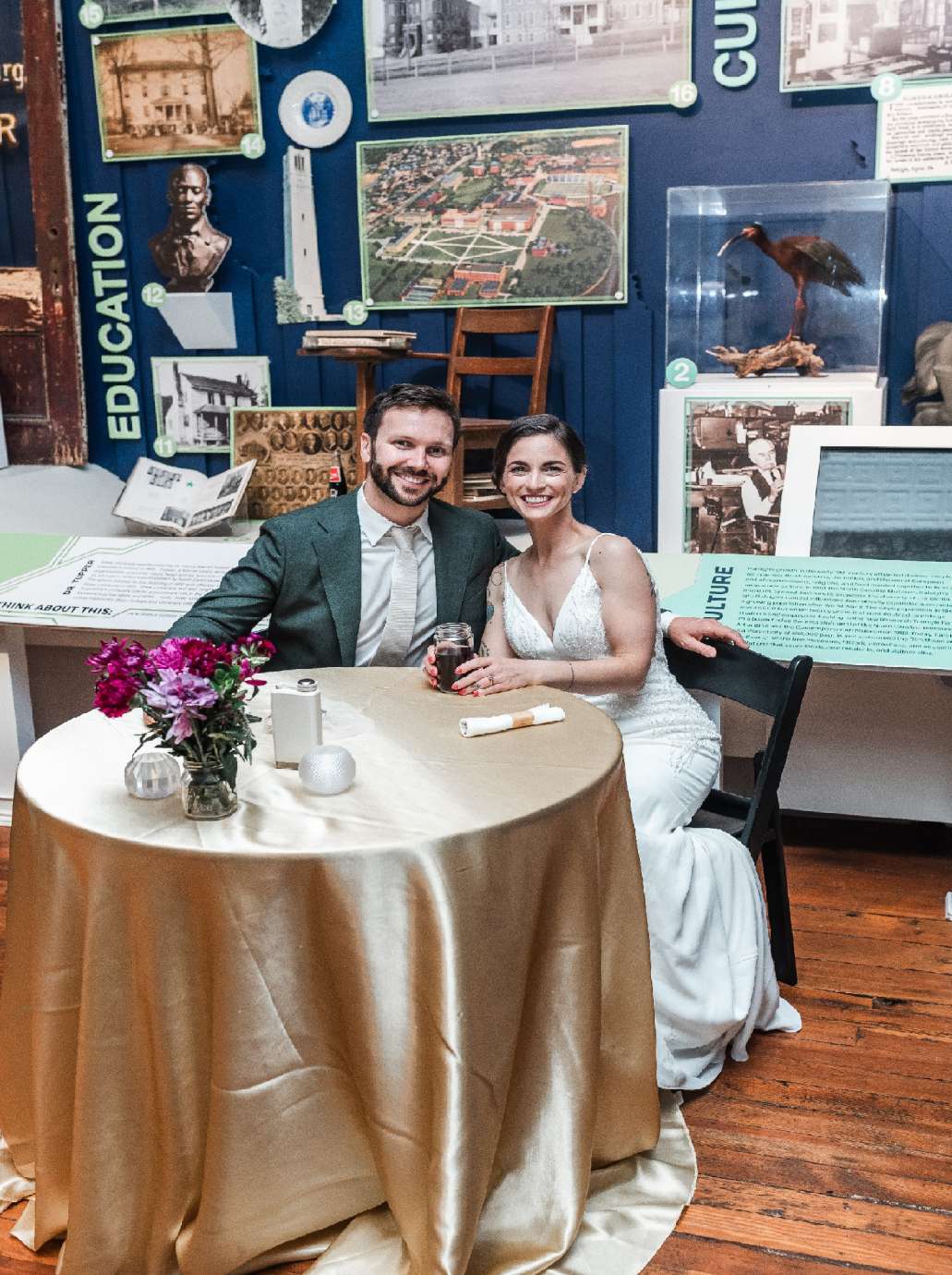 wedding couple at COR